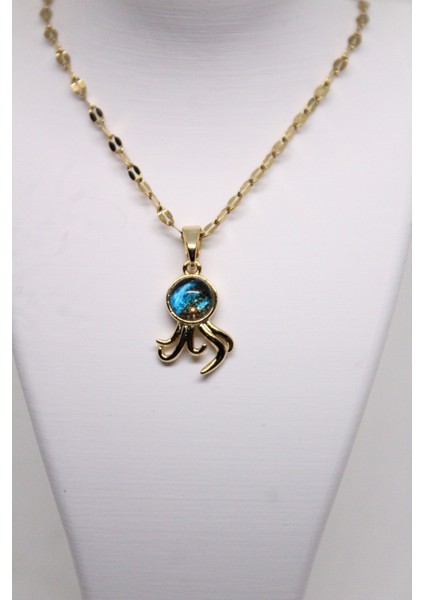 Çelik Ahtapot Figürü Kadın Kolye fırsatları