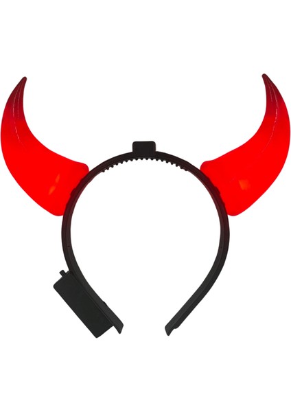 Halloween Taç Şeytan Işıklı Büyük Boynuzlu modelleri