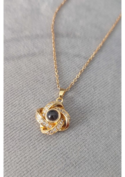 Gold Kaplama Ince Kolye – 100 Dilde Seni Seviyorum Sonsuzluk Modeli 316L Çelik fırsatları