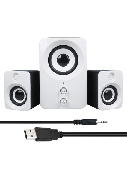 Ft-10 2+1 3x3 Watt Aux Multimedia Seti USB Speaker - Hoparlör