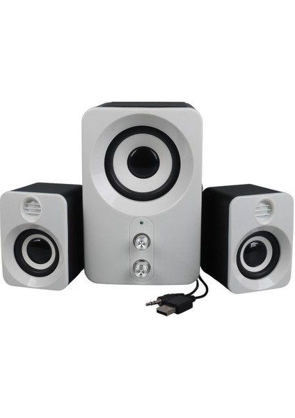Ft-10 2+1 3x3 Watt Aux Multimedia Seti USB Speaker - Hoparlör modelleri