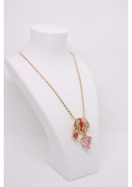 Çelik Paslanmaz Divit Detaylı Kalp Kadın Kolye indirimleri