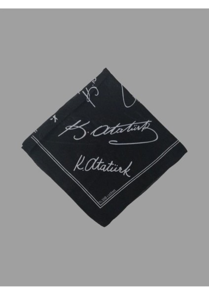 Siyah Atatürk Imzalı Bandana fiyatları