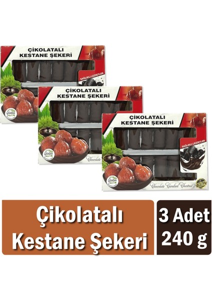 Çikolatalı Kestane Şekeri 240 gr x 3 Adet