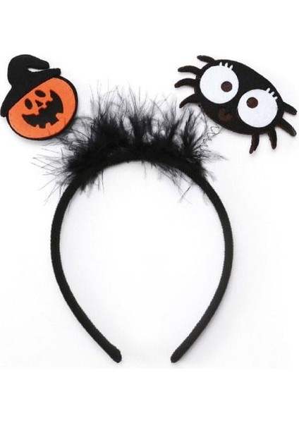 Halloween Cadılar Bayramı Taç Bal Kabağı ve Örümcekli 2li Model Parti Aksesuarı fırsatları