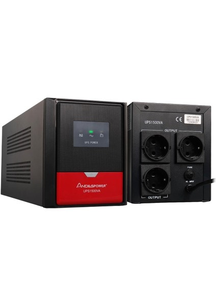 UPS1500VA 1500VA 12V9AHX2 Ups Kesintisiz Güç Kaynağı Line - Interaktif