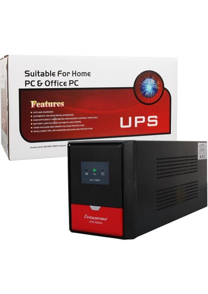 UPS1500VA 1500VA 12V9AHX2 Ups Kesintisiz Güç Kaynağı Line - Interaktif fırsatları