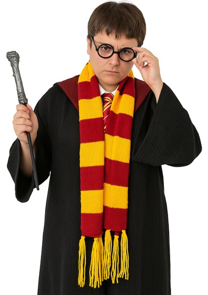 Halloween Harry Potter Sihirba Asa Gözlük Set Lüks