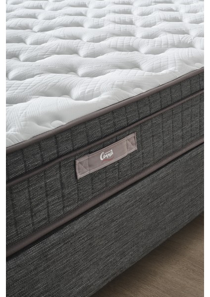 Melisa Çift Kişilik Sandıklı Baza + Full Ortopedik Antibakteriyel Paket Yaylı Visco Yatak + Başlık 3 Lü Set indirimleri