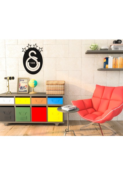 Galatasaray Logolu Metal Tablo | Taraftar Duvar Dekoru 1905 Tasarım