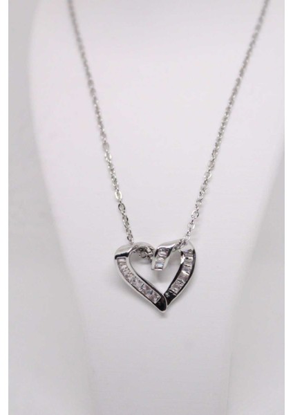 Çelik Paslanmaz Zirkon Taşlı Sonsuz Kalp Kadın Kolye fırsatları