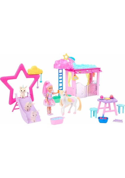 Barbie A Touch Of Magic Chelsea ve Pegasus Oyun Seti HNT67 fiyatları