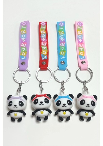 Panda Silikon Anahtarlık