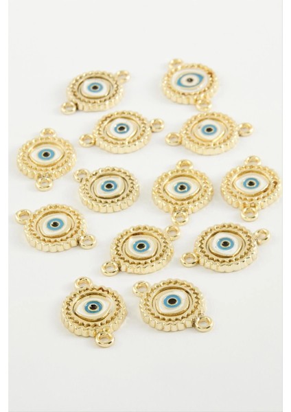 Göz Çift Kulplu Mineli Bileklik ve Kolye Ucu Aparatı 1 Adet