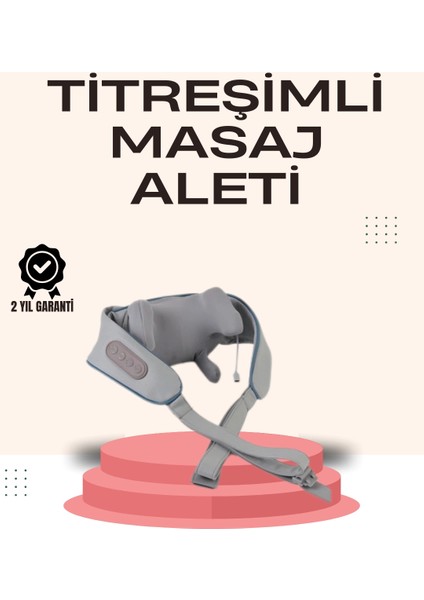 Kablosuz Boyun ve Omuz Masaj Aleti | Isıtmalı ve Yoğurmalı
