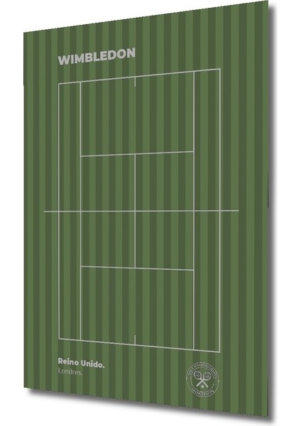 Wimbledon Tenis Kortu Dekoratif Ahşap Mdf Ev/işyeri Duvar Tablo Dikdörtgen Ev/işyeri Duvar Tablo fiyatları