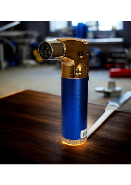 Doldurulabilir 3 Pürmüz Alev Çakmak 1300 Derece Profesyonel Boy