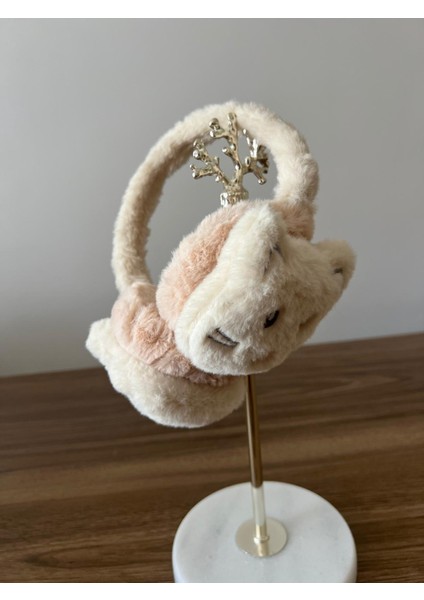 Kadın/kız Kedi Figürlü Peluş Kulaklık