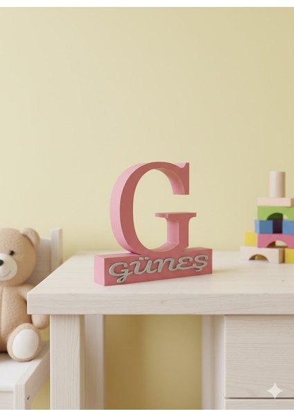 Kişiye Özel Isimli Masa Dekoru – Çocuk Odası Ismi, Kişiye Özel indirimleri