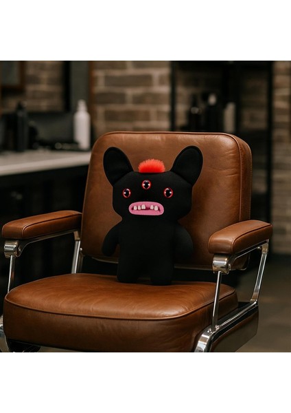 Kıllı Süper Yumuşak Zuru Fuggler Hairy Fuggs Peluş Oyuncak Reeko Mohawk Black 22CM