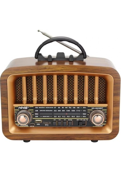 Buffer® Taşınabilir USB Ile Şarj Olabilen Klasik Am /fm/sw Transistör Retro Tipi Klasik Radyo