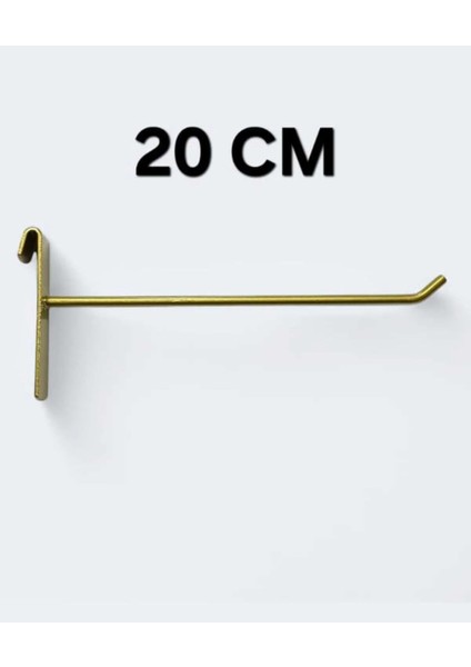 'dan: 50 Adet, 20 cm Altın Rengi, Tel Pano Kancası, Raf Kancası, Pano Teli, Askılık Teli, Mağaza Askılığı