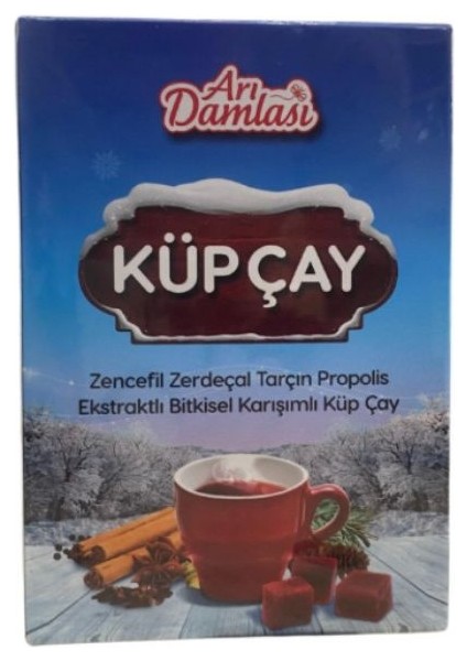 Zencefil Zerdeçal Tarçın Propolis Ekstraktlı Bitkisel Karışımlı Küp Çay 150GR
