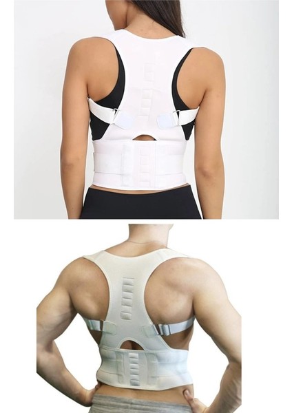 Bej Dik Duruş Korsesi Kamburluk Önleyici Bel Omuz Vücut Şekillendirici Mıknatıslı Manyetik Korse modelleri