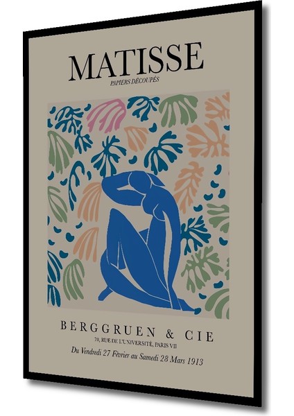 Çerçeve Görünümlü Matisse Dekoratif Ahşap Mdf Işyeri Duvar Tablo Dikdörtgen Işyeri Duvar Tablo fiyatları