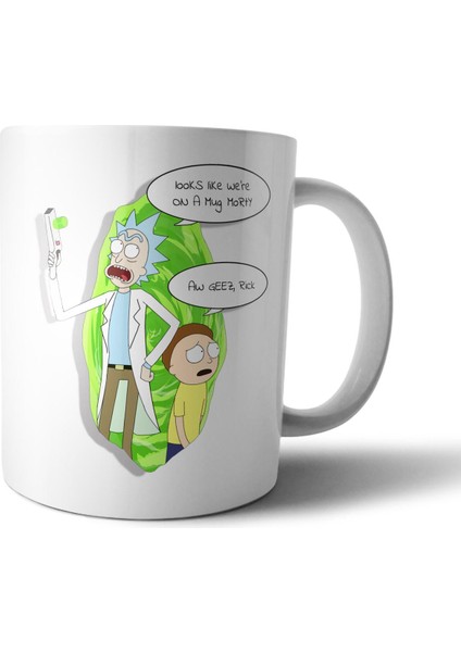 Rick And Morty Kupa Bardak Model 2