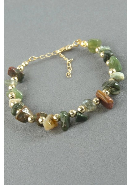 Hint Akik Kırık Doğaltaş Bileklik