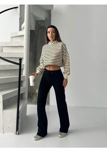 Fit Comfort Siyah Salaş Pantolon A6011 modelleri