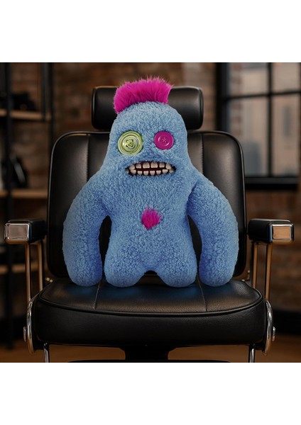 Kıllı Süper Yumuşak Zuru Fuggler Hairy Fuggs Peluş Oyuncak Sasquoosh Tuft Blue 22CM