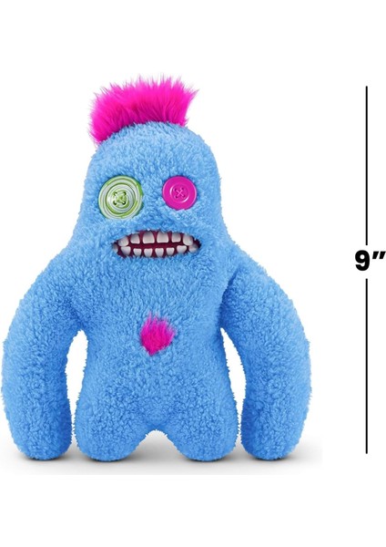 Kıllı Süper Yumuşak Zuru Fuggler Hairy Fuggs Peluş Oyuncak Sasquoosh Tuft Blue 22CM modelleri