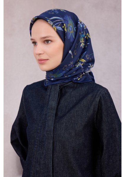 Çiçek Desen Ipek Twill Eşarp 4210D01 53