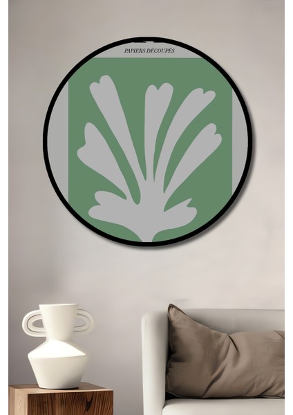Çerçeve Görünümlü Matisse Dekoratif Ahşap Mdf Ev/işyeri Duvar Tablo Yuvarlak Ev/işyeri Duvar Tablo