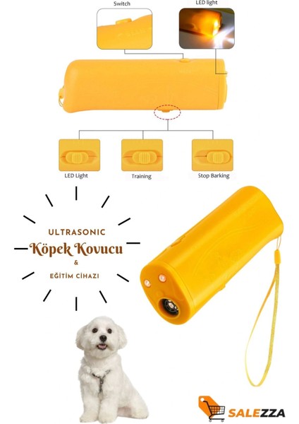 Köpek Engelleyici-Ultrasonik Kedi Köpek Uzaklaştırma Ses Cihazı Ultrasonik Köpek Eğitim Cihazı