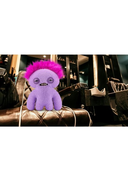 Kıllı Süper Yumuşak Zuru Fuggler Hairy Fuggs Peluş Oyuncak Squidge Mohawk Purple 22CM modelleri