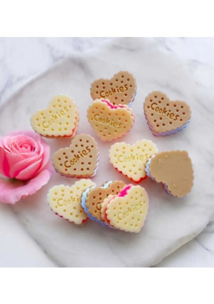 Dörtlü Kalp Kurabiye Silikon Kalıbı