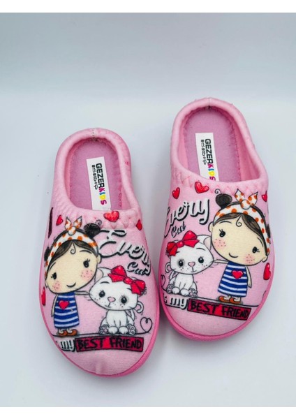 Kız Çocuk Kışlık Rahat Taban Ev ve Bahçe Gondol Terlik – Yumuşacık, Sıcak ve Kaymaz!