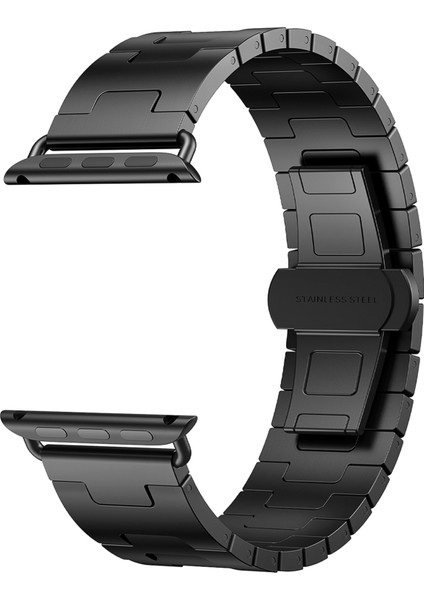 Apple Watch Series 10 46MM/ULTRA 2/ Ultra 49MM/9 8 7 45MM/SE (2023) Se (2022) Se 6 5 4 44MM/3 2 1 42MM Için Titanyum Alaşımlı Kayış - Siyah (Yurt Dışından) indirimleri