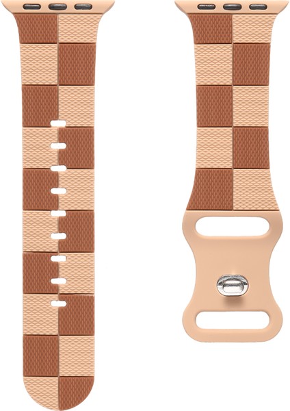 Apple Watch Series 10 46MM/ULTRA 2 Ultra 49MM/9 8 7 45MM/SE (2023) Se (2022) Se 6 5 4 44MM/3 2 1 42MM Silikon Bant - Açık Kahverengi Için Kalebol Kayış (Yurt Dışından) fiyatları