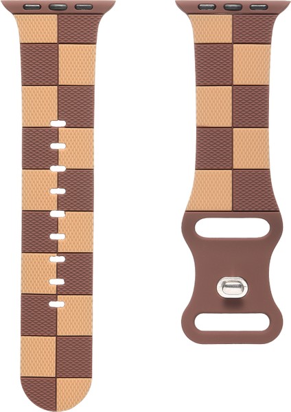 Kalebol Apple Watch Series 10 46MM/ULTRA 2 Ultra 49MM/9 8 7 45MM/SE (2023) Se (2022) Se 6 5 4 44MM/3 2 1 42MM Silikon Bant-Kahverengi (Yurt Dışından) fiyatları