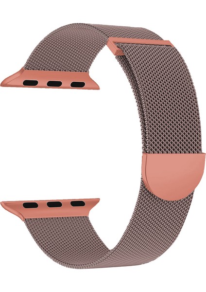 Kalebol Apple Watch 10 46MM/ULTRA 2/ultra 49MM/9 8 7 45MM/SE (2023) Se (2022) Se 6 5 4 44MM/3 2 1 42MM Milano Metal Saat Kayışı - Pembe/turuncu (Yurt Dışından)