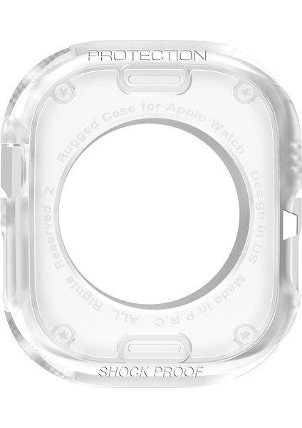 Apple Watch Ultra 2 49MM/ULTRA 49MM Karbon Fiber Dokulu Tpu Saat Kılıfı Yastık Güçlendirilmiş Köşeler Darbeye Dalı Koruyucu Tampon Çerçeve Kapağı - Şeffaf (Yurt Dışından) fırsatları