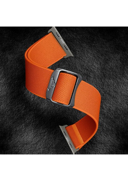 Apple Watch Series 10 46MM/ULTRA 2/ultra 49MM/SERIES 9 8 7 45MM/SE (2023) Se (2022) Se 6 5 4 44MM/3 2 1 42MM Bant-Turuncu Için Naylon Kayış (Yurt Dışından) indirimleri