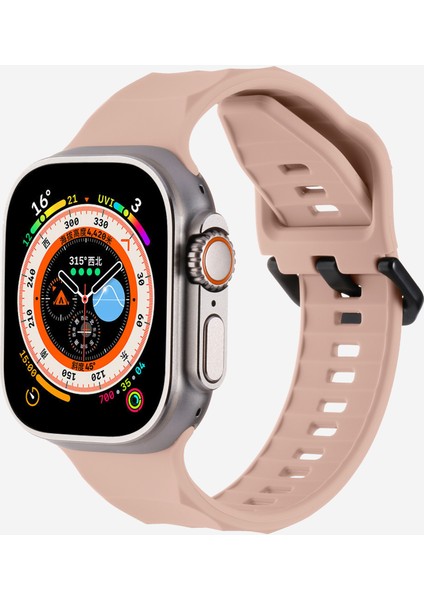 Kalebol Apple Watch Series 10 42MM/9 8 7 41MM/SE (2023) Se (2022) Se 6 5 4 40MM/3 2 1 38MM Saat Kayışı Silikon Kayış-Pembe (Yurt Dışından) indirimleri