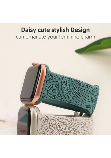 Apple Watch Series 10 42MM/9 8 7 41MM/SE (2023) Se (2022) Se 6 5 4 40MM/3 2 1 38MM Için Silikon Kayış - Pembe (Yurt Dışından) fırsatları