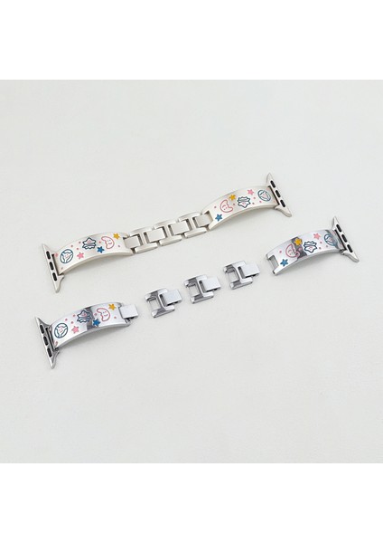 Apple Watch Series 10 46MM/ULTRA 2 Ultra 49MM/9 8 7 45MM/SE (2023) Se (2022) Se 6 5 4 44MM/3 2 1 42MM Metal Saat Kayışı-Siyah (Yurt Dışından) modelleri