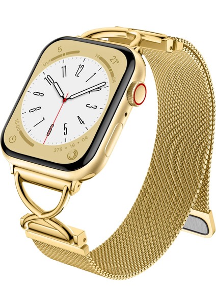 Apple Watch Series 10, 9, 8, 7, Se, 6, 5, 4, 3, 2, 1, 42 Mm, 41 Mm, 40 Mm, 38 mm Metal Kayış Bileklik - Altın Boyut L Saat Kayışı (Yurt Dışından) fırsatları